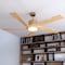 Vaxcel Wedgewood, 60 in, Satin Brass Ceiling Fan, Oak Blades, LED, Remote, DC Motor F0147 - alternate 7