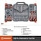 Weller Crescent 1/4 and 3/8 in. drive Metric and SAE 6 Point Professional Mechanic's Tool Set 180 pc CTK180 - alternate 8