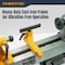 Powertec 10in x 18in Benchtop Mini Wood Lathe - 1/2HP, 5-Speed Cast Iron Lathe with MT2 Taper LT1018 - alternate 5