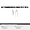 Amerock Carrione 8 inch 203mm Center-to-Center Marble Black/Satin Nickel Cabinet Pull BP36663MBKG10 - alternate 2