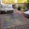 Homeroots 5' X 8' Plum Olive Green And Lavender Abstract Washable Indoor Outdoor Area Rug 588433 - alternate 7