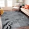 World Rug Gallery Contemporary Arch Knot Design Area Rug 5 ft x 7 ft Black WR33BLACK5X7 - alternate 1
