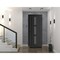 Vdomdoors Front Exterior Prehung Metal-Plastic Door, Manux 8112 Matte Black, Office Commercial and Residentia MANUX8112EXD-BLK-W36xH80-LH - alternate 3
