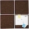 Universal Cork Tile Panels, Dark Brown, 12 x 12, 4PK UNV43403 - alternate 1