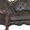 Homeroots 93" Dark Brown Faux Leather Sofa And Toss Pillows 491030 - alternate 5