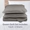 Lavish Home 3-Piece Queen Quilt Set Bedspread & 2 Pillow Shams with Embossed Diamond Pattern Lightweight Set 66-001-QGY - alternate 4