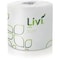 Livi VPG Bath Tissue - 2 Ply - 400 Sheets/Roll - Leaf Emboss Pattern - White - Fiber - 96 Rolls Per, 96PK 21722 - alternate 2