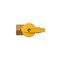Proline Series 2-Piece Gas Valve, 3/8 x 1/2 in Connection, Flare x FIP, 175 psi Pressure, Lever Actuator 114-622HN - alternate 2