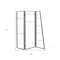 Homeroots 72" Gray Iron Folding Three Panel Screen Room Divider 342778 - alternate 3