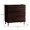 Homeroots 24" Dark Brown Wood Freestanding Bathroom Vanity With White Sink And Three Drawers 624136 - alternate 2