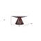 Homeroots 59" Brown Rounded Solid Wood Pedestal Base Dining Table 370716 - alternate 2