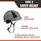 Malta Dynamics Safety Helmet, Acrylonitrile Butadiene Styrene (ABS), Ratchet, Grey HTG2000 - alternate 6