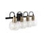 Jonathan Y Marais 29.75" 4-Light Iron/Glass Rustic Vintage LED Vanity Light, Black/Brass Gold JYL3529A - alternate 12