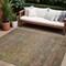 Homeroots 10' X 14' Artichoke Green And Hot Pink Floral Washable Indoor Outdoor Area Rug 605740 - alternate 1