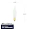 Bulbrite Incandescent CA5 Candelabra Screw Base E12 Light Bulb, 7.5 Watt, Clear, 50 pack, 2700K, 50PK 861260 - alternate 4