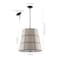 Jonathan Y Silas 19" 3-Light Rustic Farmhouse Iron LED Pendant, Oil Rubbed Bronze JYL1318A - alternate 8