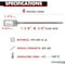 Kable Kontrol Numbered Write-On Flag Zip Tie Tags, 6in L, 60 Lbs Strength, 100 Pcs, Red, 100PK CTWOS-NF-6-60-RD - alternate 5