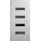 Vdomdoors Front Exterior Prehung Metal-Plastic Door, Manux 8113 White Silk, Office Commercial and Residential MANUX8113EXD-WS-W36xH80-RH - alternate 1