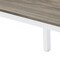 Homeroots 46" Gray and White Wood and Iron Dining Table 635740 - alternate 5