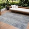 Homeroots 9' X 12' Taupe Blue And Green Abstract Washable Indoor Outdoor Area Rug 604274 - alternate 1