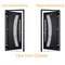 Vdomdoors Front Exterior Prehung Steel Door Ronex1011 Grey Transom Window Sidelite Stainless Inserts Entry RONEX1011EXD-GRE-W36 X H80+16-LH-I - alternate 4