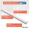 Bulbrite 4 ft. 3000K LED Dimmable Wraparound Light (120-277v), 5300 Lumens, White Finish 773502 - alternate 5
