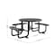 Flash Furniture Round Black, Polyethylene, Steel, 82.5 in L SLF-EMR-46ADA-BK-GG - alternate 4