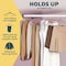 Lifemaster Velvet Pants Hangers, Adjustable Clips, 360 Deg Swivel Hook, Non-Slip, Holds 10 lbs, Pink, 30PK LMVSH30PK - alternate 9