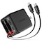 Overtime 4-in-1 Retractable Wall Charger with USB-C and Lightning Cables, Black D36 - alternate 1