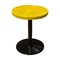 Leisure Craft 24" Round Perforated Pedestal Table, Portable, 30"H, Yellow 24TAB30-YELLOW - alternate 1