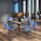 Regency Square Kahlo Breakroom Table W/ 4 Zeng Stack Chairs, 48 in W, 48 in L, Noble Oak TPL4848NOBK44BE - alternate 4
