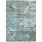 Homeroots 3' X 5' Blue And Teal Blue Abstract Washable Indoor Outdoor Area Rug 610438 - alternate 8