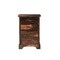 Homeroots 30" Dark Brown Solid Wood Three Drawer Live Edge Filing Cabinet 522096 - alternate 6