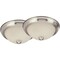 Home Impressions 11'' Brushed Nickel Incandescent Flush Mount Ceiling Light Fixture, 2PK IFM211BNT - alternate 1