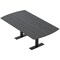 Skutchi Designs 7ft Arc Rectangle Conference Table With Power | Harmony Series | 6 Person Meeting Room Table HAR-AREC-48X84-T.BK-WA7949-NA - alternate 1