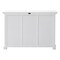 Homeroots 49in White Wood Three Drawer Sideboard with Two Doors 388214 - alternate 7