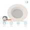 Infibrite 4 In. Retrofit 2700K Soft White LED Recessed Light Kit 9W 750LM, Dimmable, Wet Rated IB-005-2-9W-WH - alternate 7