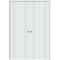 Sartodoors Sliding Closet Double Bi-fold Doors 96 x 84 inches, BASIC 0111 Arctic White, Sturdy Tracks Molding BASIC0111DBF-MAW-96x84 (4* 24x84) - alternate 1