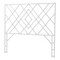 Bali & Pari Lavali Bohemian White Rattan Queen Size Standalone Headboard 251-13866-ZORO - alternate 1