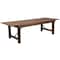 Flash Furniture Rectangle FarmTable, Antique, Rustic, Foldng, 108"x40", Wood, Wood Grain XA-F-108X40-GG - alternate 10