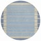 Homeroots 8' Navy Blue And Denim Blue Round Striped Washable Indoor Outdoor Area Rug 610488 - alternate 8