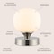 Jonathan Y Owen 6.13" Modern Minimalist Iron Rechargeable Integrated Portable LED Table Lamp, Nickel/White JYL7112B - alternate 12
