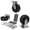 Vestil Caster Gf Nylon Kit 6"x2", 3600 lb Cap, PK3 H-CK3-GFN6-2 - alternate 3