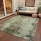 Homeroots 9' X 12' Pewter And Ivory Abstract Washable Indoor Outdoor Area Rug 616188 - alternate 5
