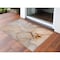 Homeroots 2' X 3' Orange Abstract Washable Non Skid Indoor Outdoor Area Rug 559694 - alternate 1