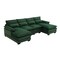 Homeroots 55" Green Fabric Modular Sleeper Sofa 568294 - alternate 8