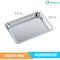 Amgood 13 in. x 10  in. 19 Gauge Quarter Size Aluminum Bun / Sheet Pan. AMG SBP-19G-1013-1PK-Z - alternate 5
