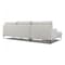 Homeroots Contemporary Dove Gray Squared Edge Left Facing Sectional Sofa 473584 - alternate 1