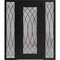Vdomdoors Aluminum Door Iron 1600 Black Entry Steel Metal Classic Painted 64 x 80 (16+36+16 x 80)-Left Inswin IRON1600EXD-BLK-W16+36+16xH80-LH-I - alternate 4