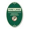 Signmission Fire Lane - Emergency Access Route With No P, 12 In X 18 In Architectural, Heavy Gauge Aluminum A-OV-G-1218-24016 - alternate 1